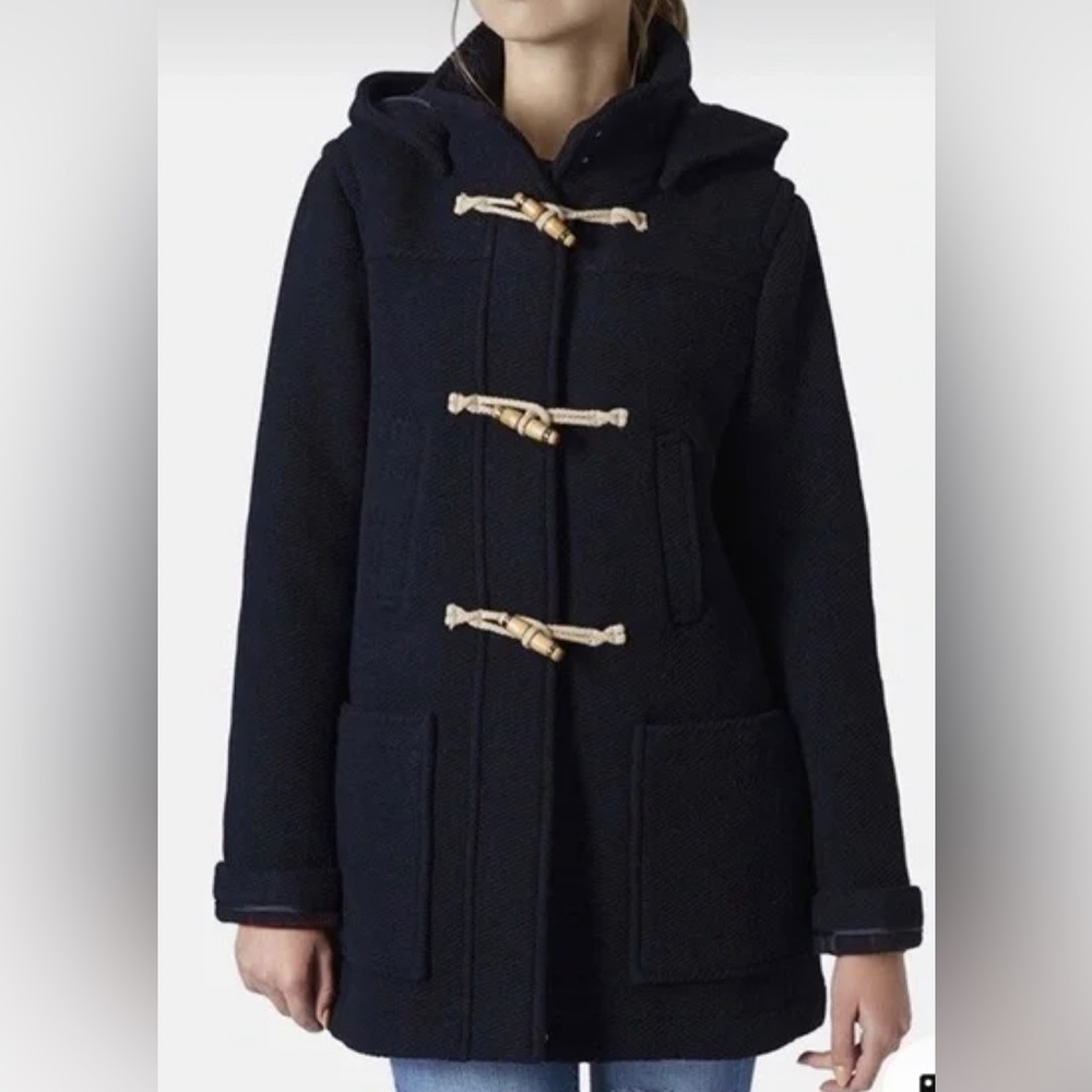 Topshop Wool Duffle Toggle Coat